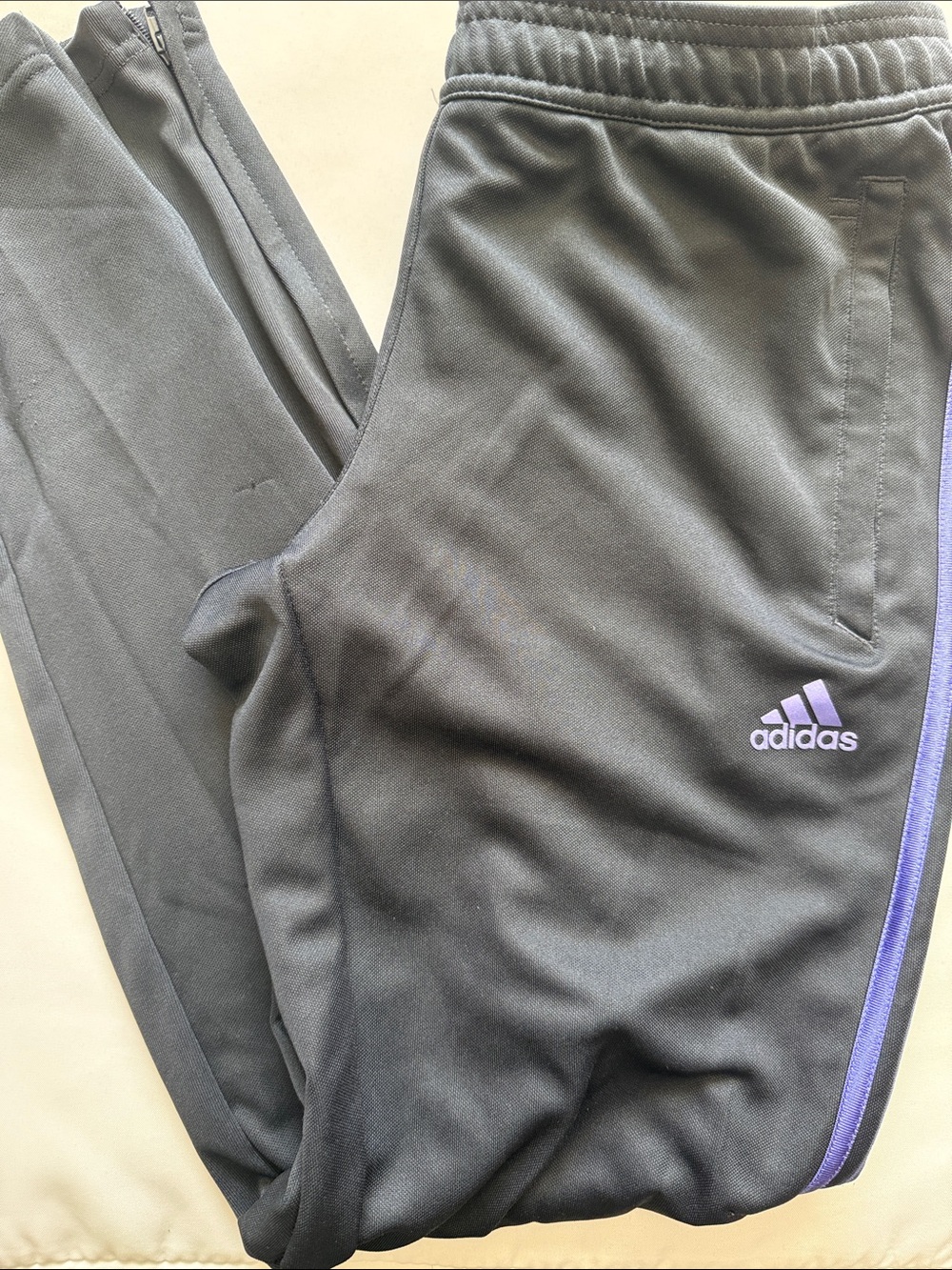 Adidas Tiro Women's Soccer Pants size M Black/Purple EUC